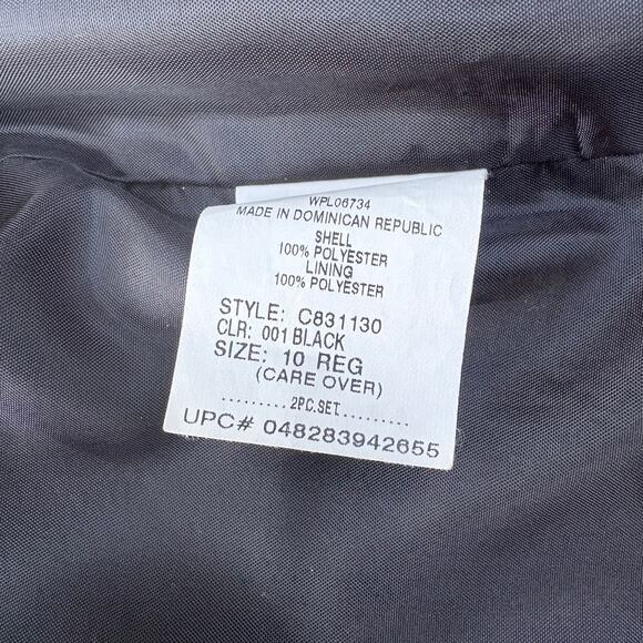 Chaps Blazer Boys Kids Sz 10 Regular Black Pinstripe Two Button Single Breasted - Picture 8 of 11